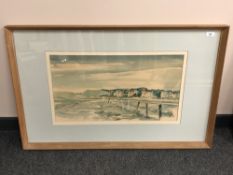 James Bowman (20th century), Gullane, Scotland, watercolour, signed in pencil lower-left.
