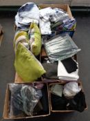 A pallet of upholstery material and three cushions