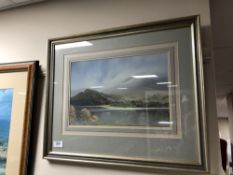 Peter Shutt : First Mist of Autumn, gouache, signed, 23 cm x 35 cm, framed.