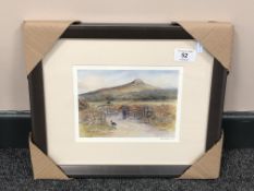 After Tom MacDonald : Roseberry Topping, reproduction in colours, signed in pencil, 13 cm by 18 cm,