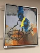 Benjamin Torgal Torres : Abstract study, oil on canvas, 55 cm x 46 cm, Rasmus Gallery label verso,