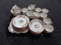 A tray containing approximately 40 pieces of Royal Grafton bone china tea china.