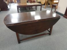 A drop leaf coffee table