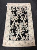 A Kashmiri hand stitched wool chain hanging 153 cm x 92 cm