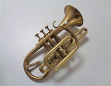 A brass cornet