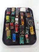 A box of die cast cars,