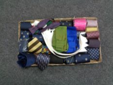 A tray of assorted ties,