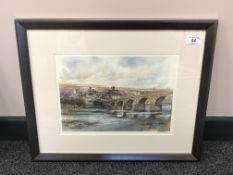 After Tom MacDonald : Hexham on Tyne, reproduction in colours, signed in pencil, 21 cm by 30 cm,
