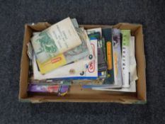 A box containing Hornby,