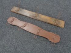 Two antique coat racks