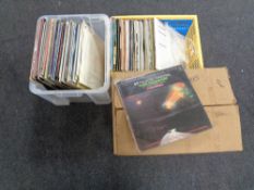 Three boxes of LP's
