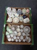 Two boxes of a quantity of English tea china