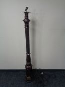 A cast metal standard lamp in the form of a street lamp (no shade).