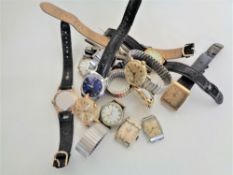 A large quantity of wrist watches (for restoration), Rotary, Solo etc.
