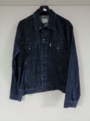 A Thomas Burberry denim jacket, size XXL.
