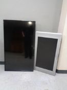 A Panasonic 50'' LCD TV together with a further Acoustic Solutions LCD TV, no table stands.