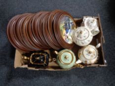 Nine Royal Grafton collector's plates in frames depicting wildlife and animals together with four