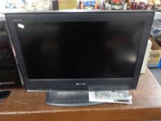 A Sony Bravia 26'' LCD TV with remote, no lead.