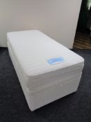 A Dorlux Contour Flex 3ft storage divan and interior.