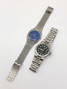 A gent's stainless steel Avia wristwatch, together with an Accurist watch.