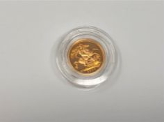 A 1998 gold half sovereign