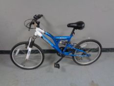 A Terrain Etna boys front suspension mountain bike.