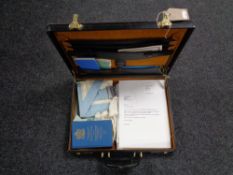 A leather case of Freemason's bag,
