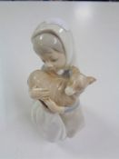 A Nao figure of a Girl with lamb (Af)