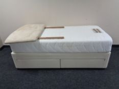 A Slumberland Memory Collection 3ft storage divan set.