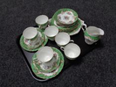 A 20 piece Tuscan Blenheir china tea service.