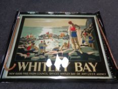 A rolled Little John LNER Whitley Bay railway advertising poster on gloss paper in tube.