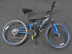 A Dunlop Sport All Terrain full suspension mountain bike.