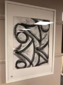 Continental school : Abstract design, watercolour, 39 cm x 49 cm, framed.