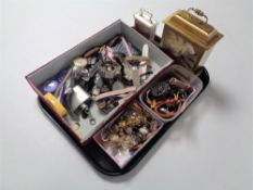 A tray containing a large quantity of assorted ladies and gents wristwatches,