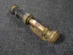 A brass GWR wall light.