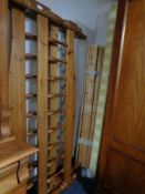 A 5' pine bed frame