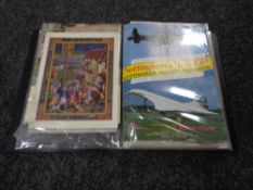 A folder containing programmes to include Festival of Britain, Nottingham Air Show,