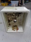A glazed Belfast sink