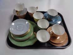 A Royal Albert Gossamer twenty-one piece harlequin tea service