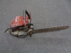 A vintage Damarm chain saw