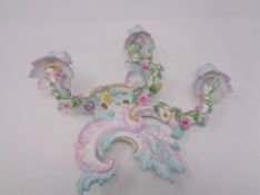 A Meissen candle sconce