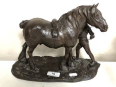 A Heredities Limited edition figure 'The Clydesdale' by Robert Donaldson, Limited Edition No.