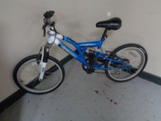 A child's terrain Etna full suspension bike