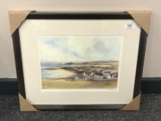 After Tom MacDonald : Newton by the Sea, reproduction in colours, signed in pencil, 21 cm by 30 cm,