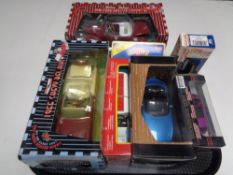 A tray containing boxed die cast vehicles to include Days Gone super truck, gear box collectibles.