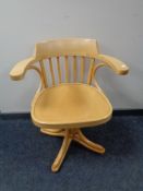 A Bentwood revolving armchair