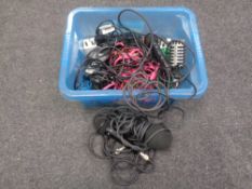 A box containing vintage style microphone marked GM55,