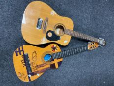 An Encore acoustic guitar, model no.