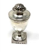 A Georgian silver pepper pot by Robert and Samuel Hennell, London 1803.