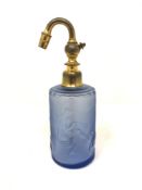 A Sabino mauve glass atomiser, height 15.5 cm.